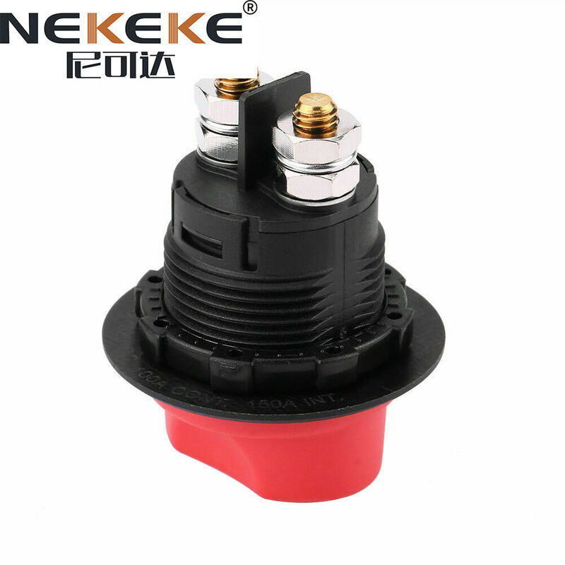 100A Continuous Rating Waterproof and Dustproof 2 Position ON OFF Marine Battery Disconnect Switch Battery Isolator Switch