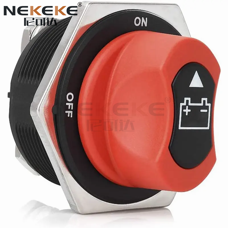 300A Continuous Rating Waterproof and Dustproof 2 Position ON/OFF Marine Battery Disconnect Switch Battery Isolator Switch