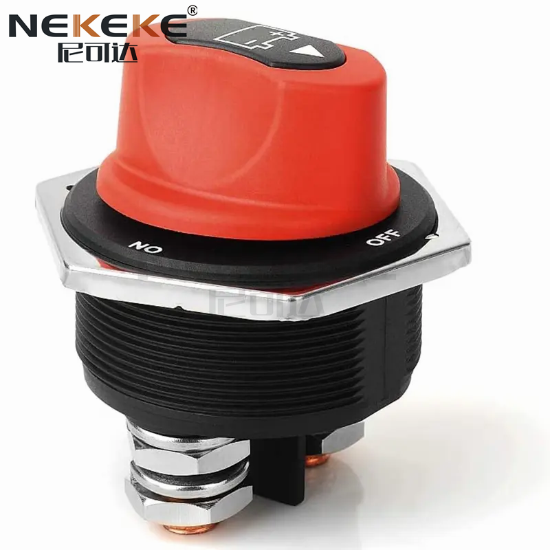 300A Continuous Rating Waterproof and Dustproof 2 Position ON/OFF Marine Battery Disconnect Switch Battery Isolator Switch