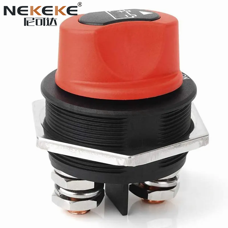 300A Continuous Rating Waterproof and Dustproof 2 Position ON/OFF Marine Battery Disconnect Switch Battery Isolator Switch