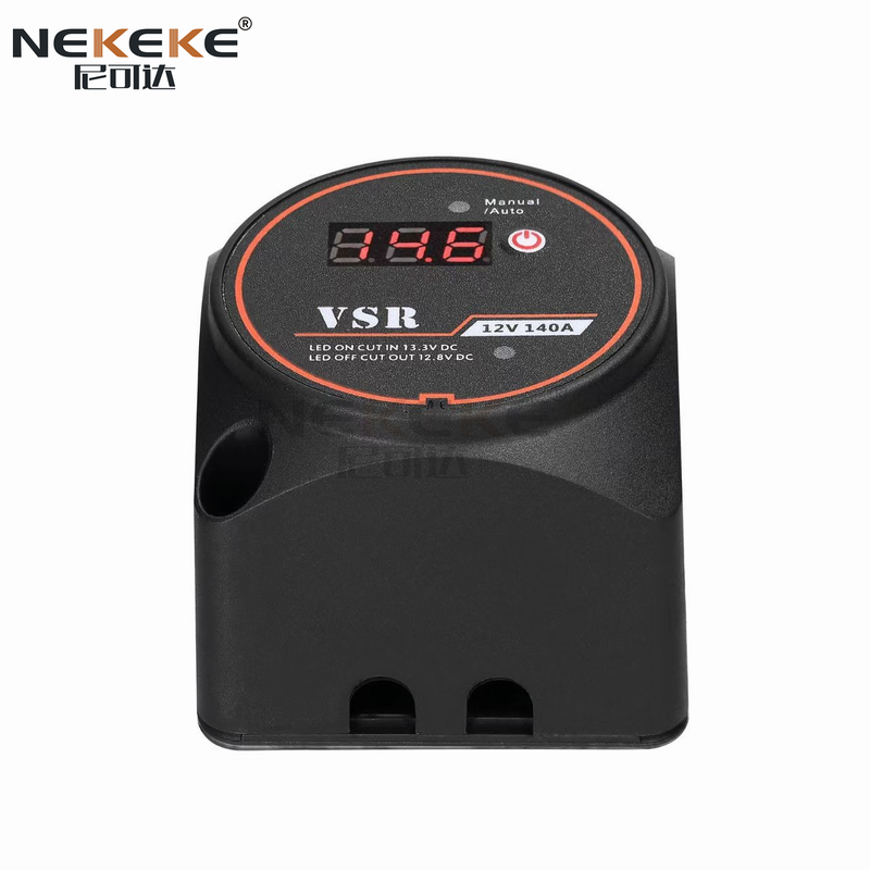Nylon 140A Dual Battery VSR Isolator Switch Voltage Sensitive Relay for Marine and RV 12V Systems