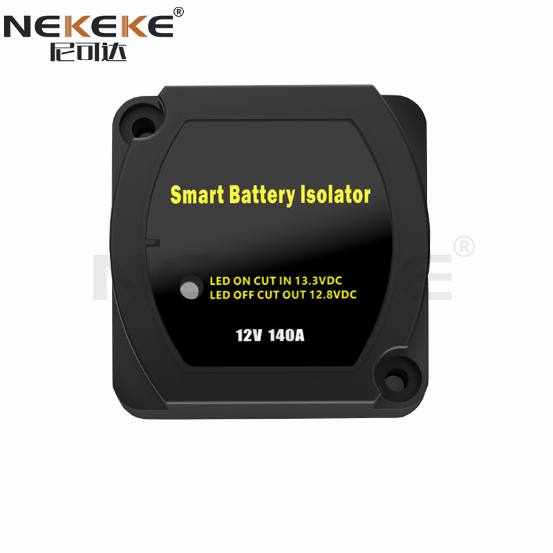 12V Battery Isolator Switch Voltage Sensitive Relay with 13.3V Cut-In 12.7V Cut-Out 5 Second Delay and 140A Continuous Rating