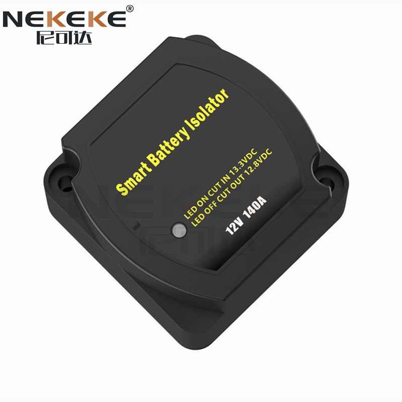 12V Battery Isolator Switch Voltage Sensitive Relay with 13.3V Cut-In 12.7V Cut-Out 5 Second Delay and 140A Continuous Rating