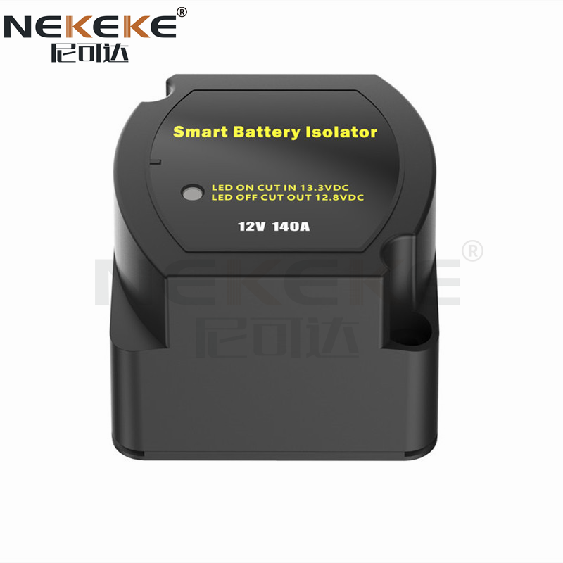 12V Battery Isolator Switch Voltage Sensitive Relay with 13.3V Cut-In 12.7V Cut-Out 5 Second Delay and 140A Continuous Rating