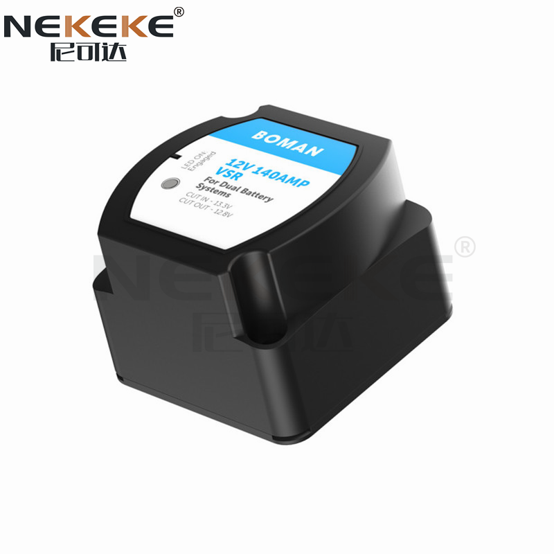 12V Battery Isolator Switch Voltage Sensitive Relay with 13.3V Cut-In 12.7V Cut-Out 5 Second Delay and 140A Continuous Rating