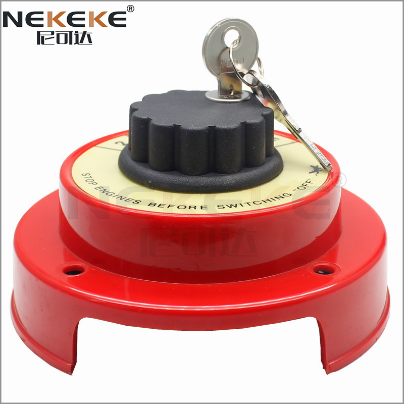 Key Lock Marine Battery Isolator Switch IP67 Waterproof 300A Continuous Rating Battery Disconnect Switch