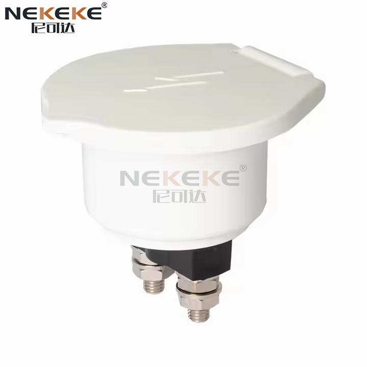 White 6-32V Marine Battery Isolator Switch IP66 Battery Disconnect Switch for Yacht RV Van