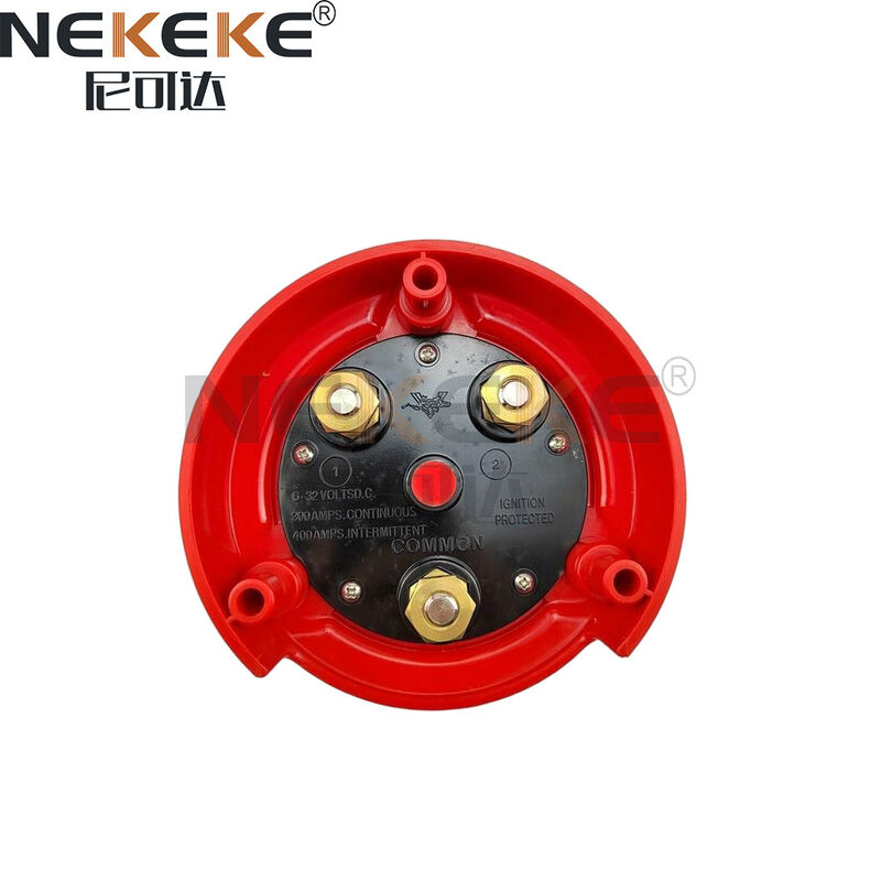 1-OFF-2-BOTH Battery Isolator Switch 130 x 74 mm 2 Pole Battery Disconnect Switch for Marine Dual Bank Control