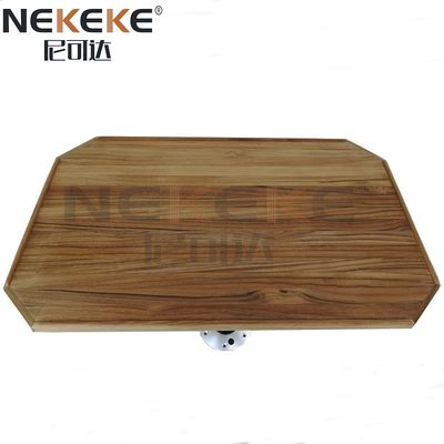 OEM Rectangular Teak Marine Table Tops 420x620mm With Plain Cut Corners
