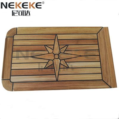 Black Deck Caulking Teak Folding Table Top For Marine Boat Yacht RV Use