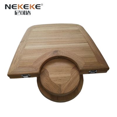 Foldable Design Teak Wood Table Top 900X500mm 570X 500mm Barrel Shaped